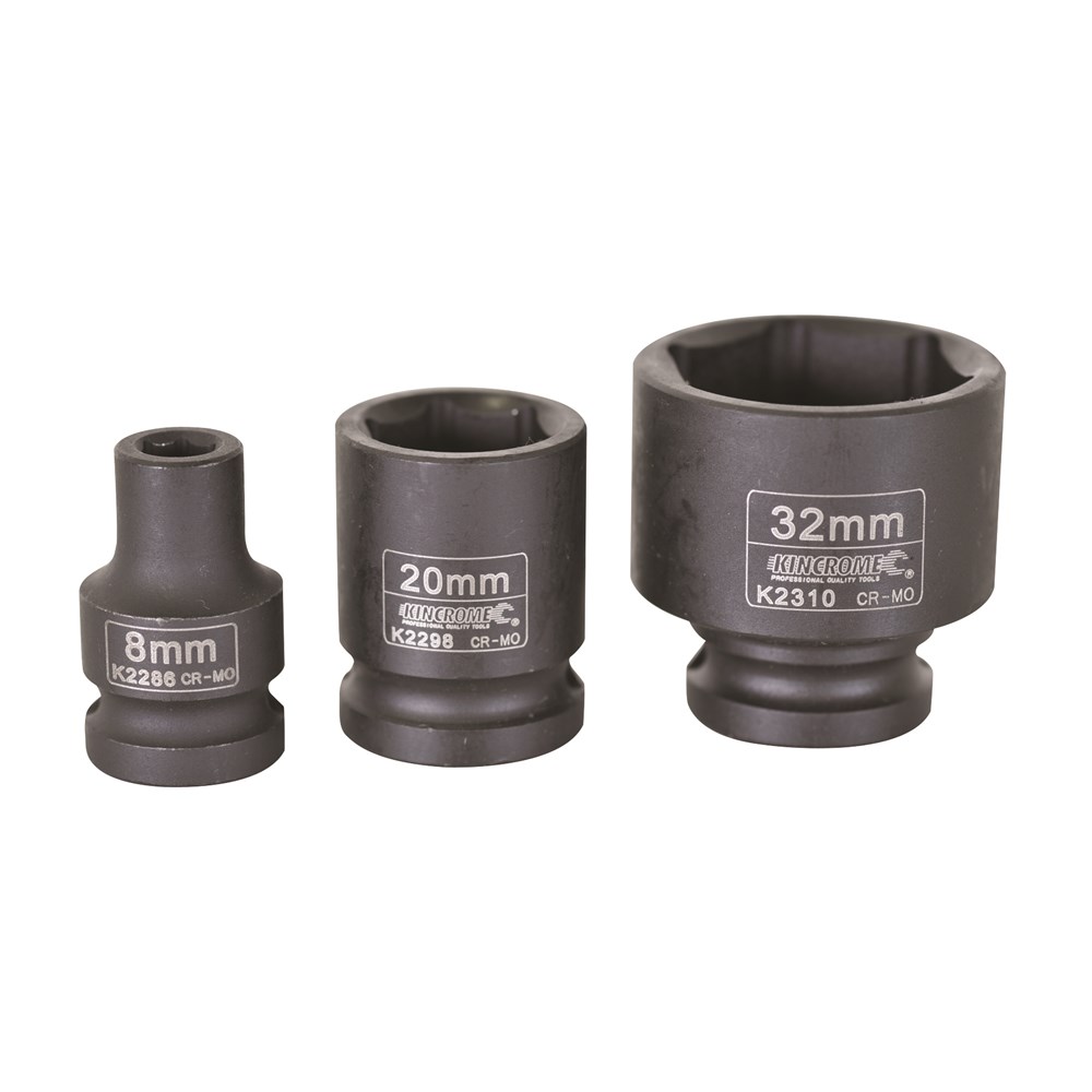 KINCROME IMPACT SOCKET 1/2'' DVE 8MM